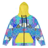 Image 1 of Vibrant Colorful Triangles  Zip Hoodie 