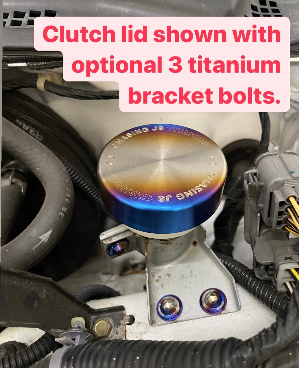 Honda Titanium Clutch Master Lid Cover.