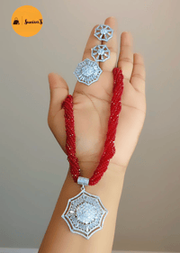 Image 1 of Namita_Short Hydrocrystal/Hydropotey Set with Adjustable Ring