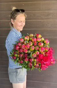 Image 4 of Peony Coral Sunset - PRE ORDER Thurs 6th Nov