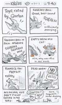 NEW!! Daily Comic 10/6: Toys Rated by Quetza