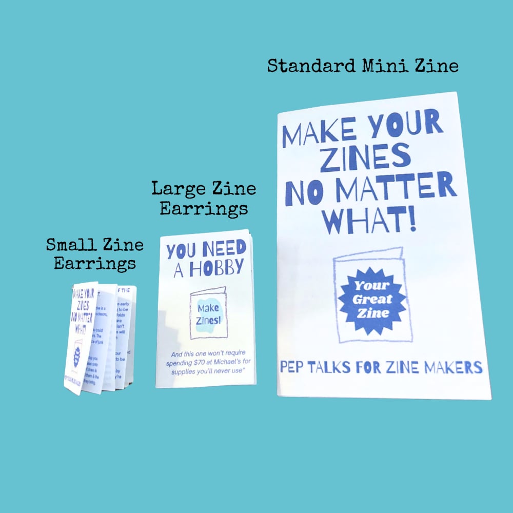 Image of Pre-Order: Zine Earrings