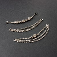 Image 1 of Sterling Silver Piercing Chain: Nose & Ear Adornment, 30-50mm