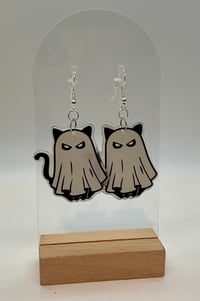 Image 2 of Spooky Cat Earrings