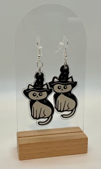 Image 7 of Spooky Cat Earrings