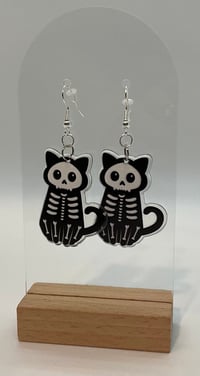 Image 9 of Spooky Cat Earrings