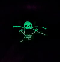 Image 2 of Miniature glow in the dark skelecat 