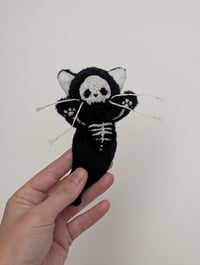 Image 4 of Miniature glow in the dark skelecat 