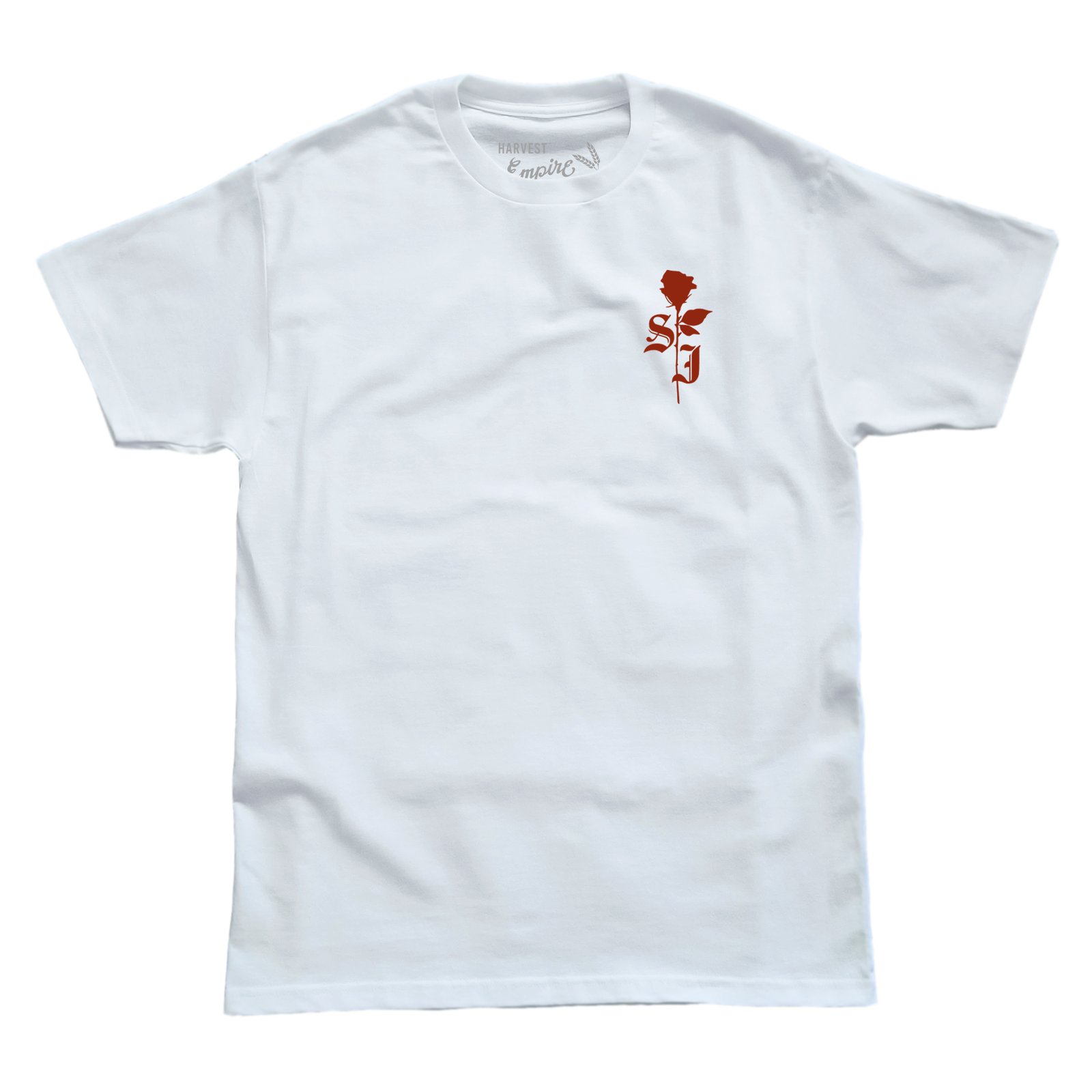 SJ Rose Tee (White) | The Harvest Empire