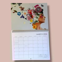 Image 4 of LadyJennD 2026 Calendar - 12 Months of Art - Collage Remixes - Inspirational Art - Wall Calendar