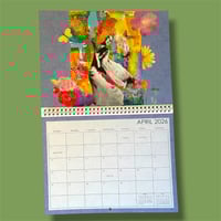 Image 5 of LadyJennD 2026 Calendar - 12 Months of Art - Collage Remixes - Inspirational Art - Wall Calendar