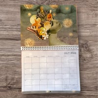 Image 8 of LadyJennD 2026 Calendar - 12 Months of Art - Collage Remixes - Inspirational Art - Wall Calendar