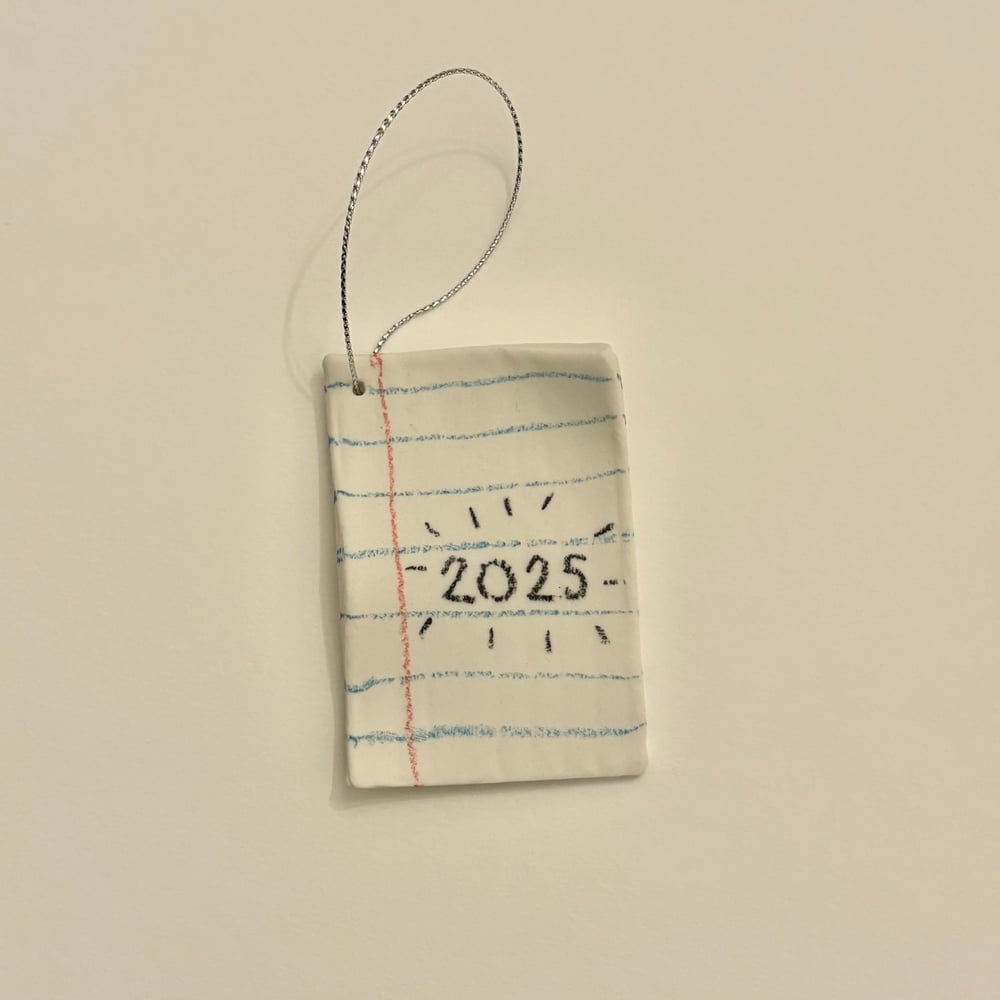 Image of Hanging Porcelain Note