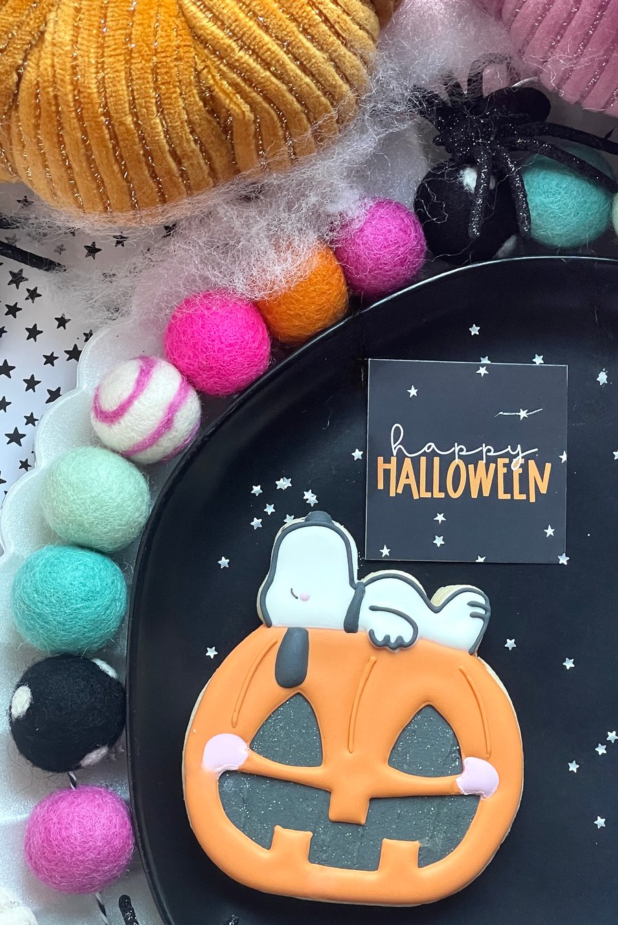 Image of Snoopy Pumpkin Cookie