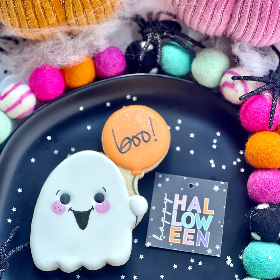Image of Balloon Ghost Cookie