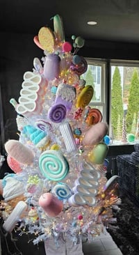 Image 2 of Magical cocoa stand with candy and snow set 