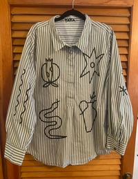 Image 1 of Sage Stripe Tunic XL