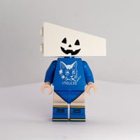 Blue Block Cat Minifigure