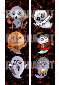 Image 1 of Girl Afraid Spooky Ghost Bookmark