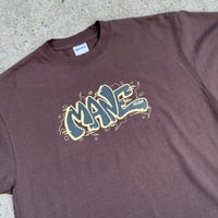 Image 2 of Straight Letter Brown Tee