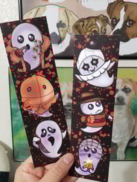 Image 2 of Girl Afraid Spooky Ghost Bookmark