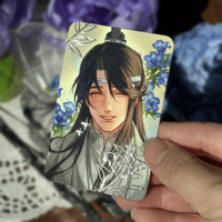Image 2 of Lan Xichen & Jiang Cheng Silver Foil Photocards