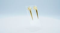 Image 2 of Gold Eye Earrings