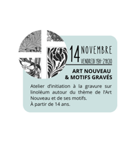 Art Nouveau & motifs gravés - 2H30