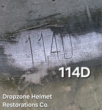 Image 15 of WWII M2 101st Airborne Helmet 501st PIR D-bale Front Seam & Westinghouse Paratrooper liner.