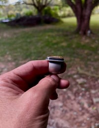Image 3 of Owyhee Jasper Signet Ring Sterling Silver 