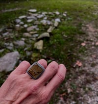Image 4 of Owyhee Jasper Signet Ring Sterling Silver 
