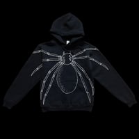 Image 1 of HAND PAINTED SPIDER HOODIE