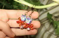 Image 3 of Ribbon tabby cat earrings