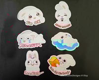 Image 1 of Usamame bunny Mood sticker