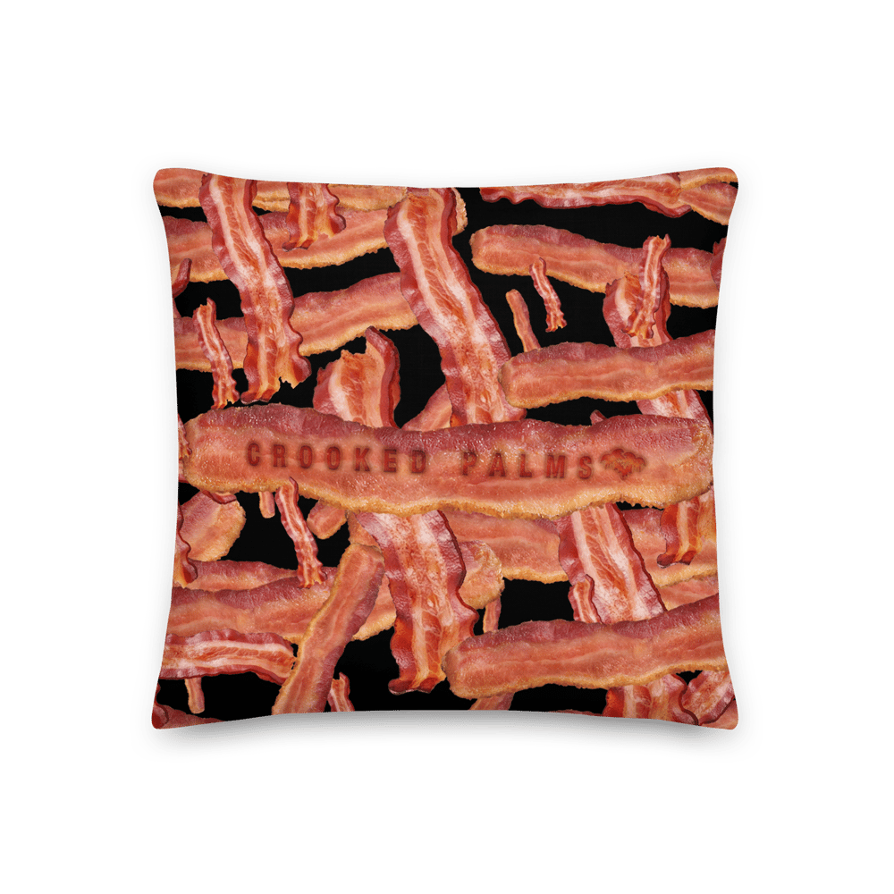 Image of CP Bacon in the Cali Sun Throw Pillow