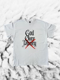 Image 1 of God Over Money [on White]