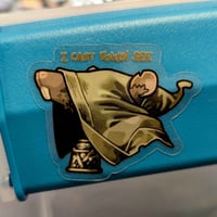 Image 2 of Ratfolk Blind Monk - 2 inch Transparent Vinyl Sticker