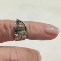 Image 3 of Vintage Sterling Silver Pinkie ring - Size H - Washington DC