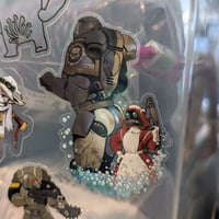Image 2 of Powerwash the Bum! - 3inch Transparent Vinyl Sticker