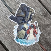 Image 1 of Powerwash the Bum! - 3inch Transparent Vinyl Sticker