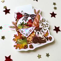 Image 3 of Autumn Apple Basket - Magnetic Bookmark