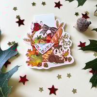 Image 1 of Autumn Apple Basket - Magnetic Bookmark