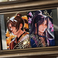 Image 1 of Feng Xin & Mu Qing Gold Foil Photocards