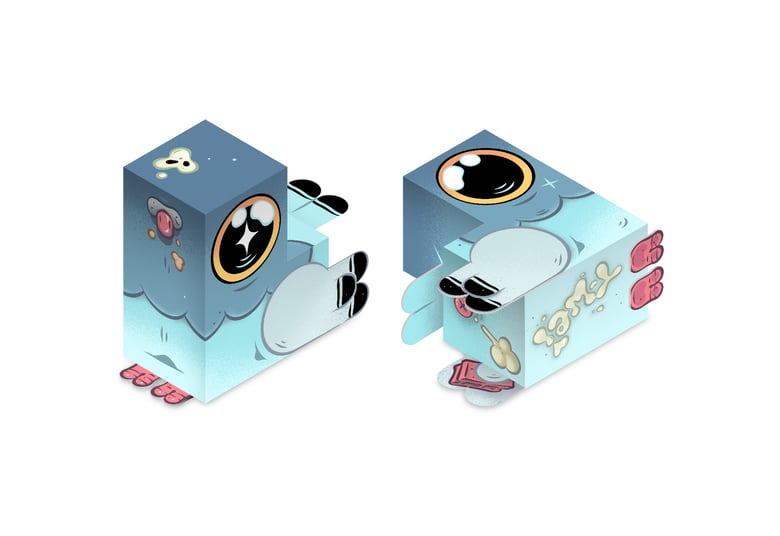 Image of Pigeon Papercraft - print file