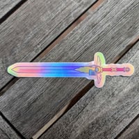 Image 4 of Magical Girl Grimdark Armory Sticker Pack! - 4 Holographic Vinyl Stickers