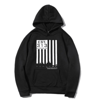 OG DETROIT SKYLINE FLAG HOODIE BLACK/WHITE