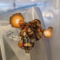 Image 1 of Terminid Exterminator - 3 inch Transparent Vinyl Sticker