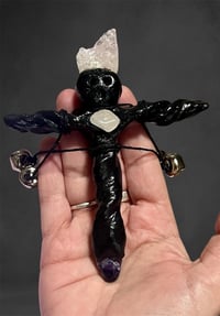 Image 2 of Protection/Cleansing Crystal Totem Rose Quartz & Amethyst