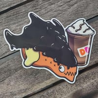 Donut Xenos, Boston Cream - 4 inch Glossy Vinyl Sticker