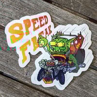 Ed Roth Style SPEED FREAK - 3.5 inch Glossy Vinyl Sticker